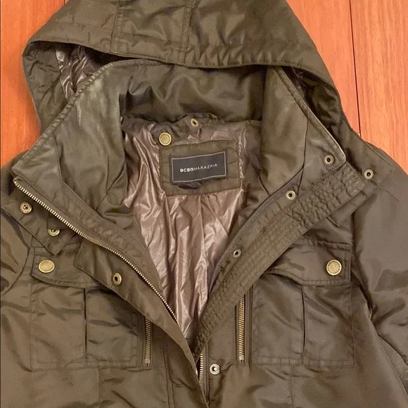Olive Hooded Women's Jacket - Picture 2 of 6